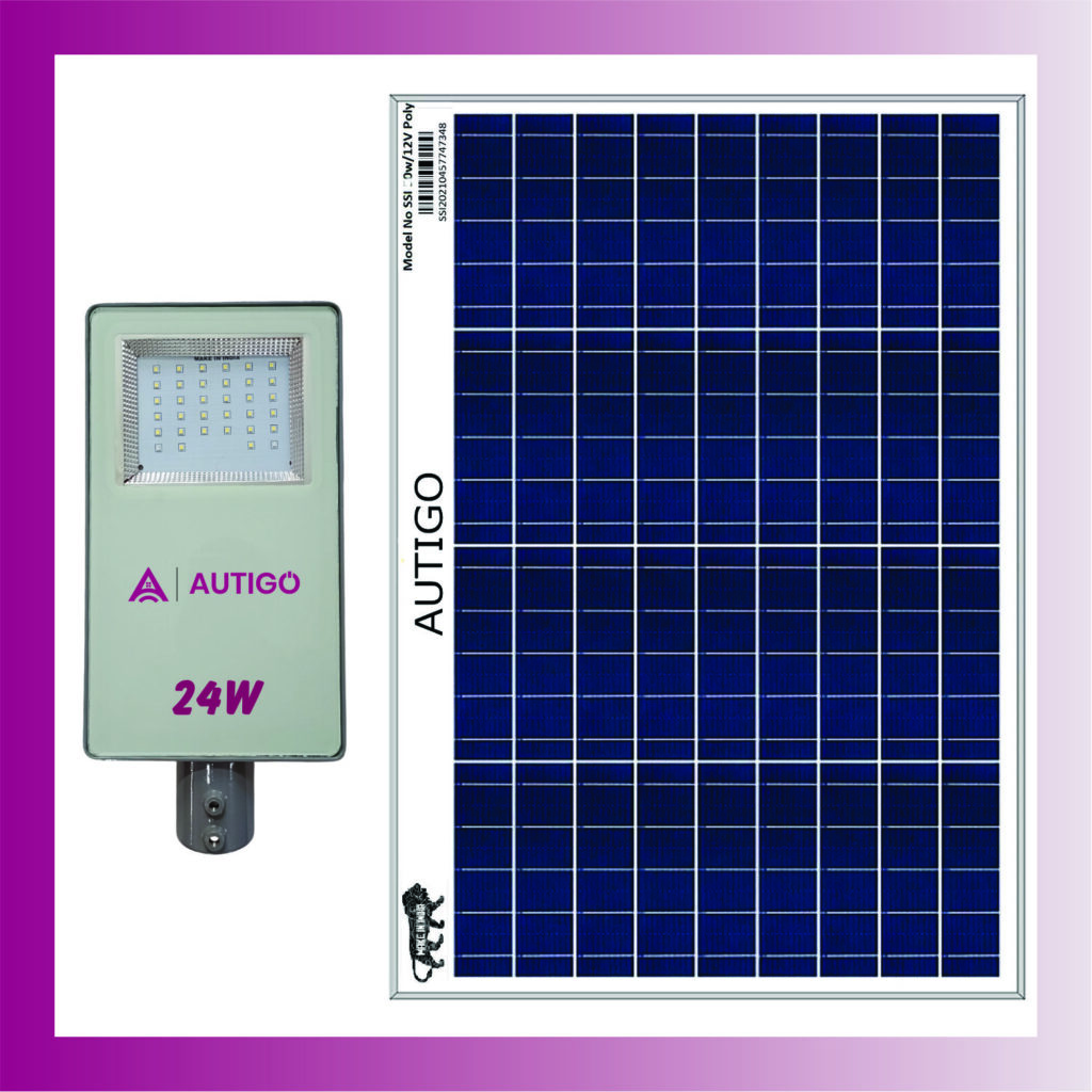 24w solar street light