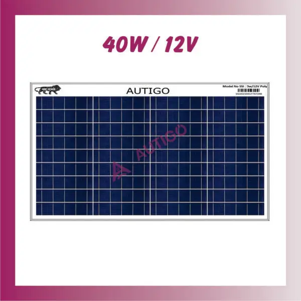 40 watt solar panel
