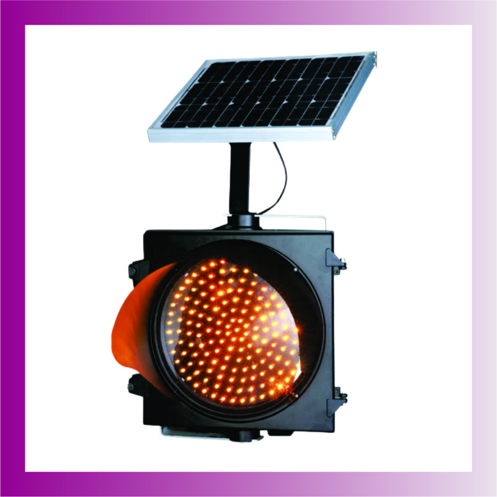 solar traffic blinker